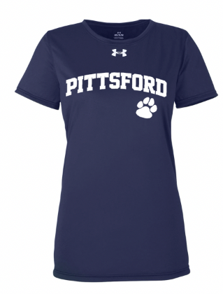 PITTSFORD PANTHERS-UNDER ARMOUR-SHORT SLEEVE-WOMENS- SHIRT-1376847-