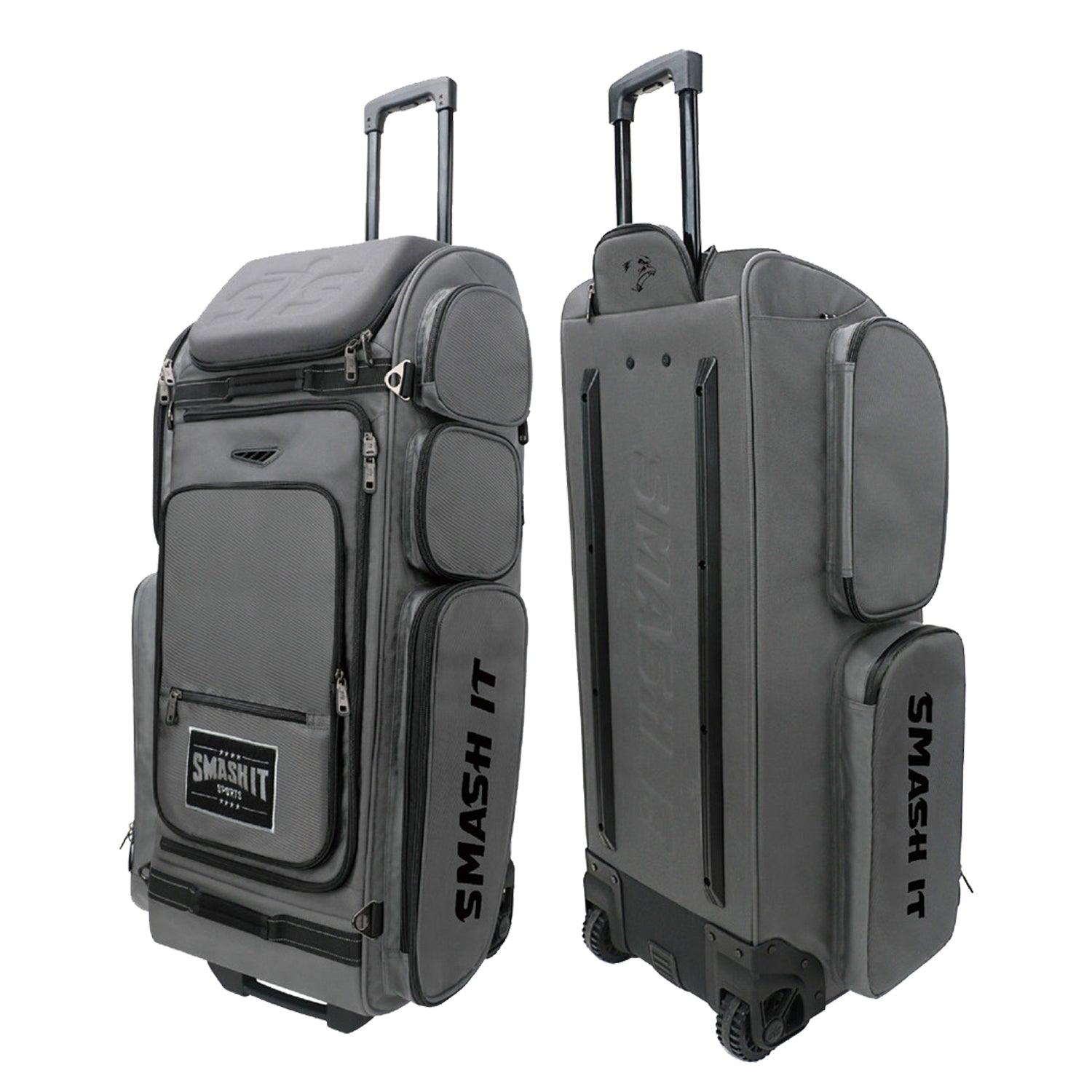 2025 Smash Ops Guerrilla V4 Roller Bag - Charcoal/Black [Crimson Pride Team Bag]