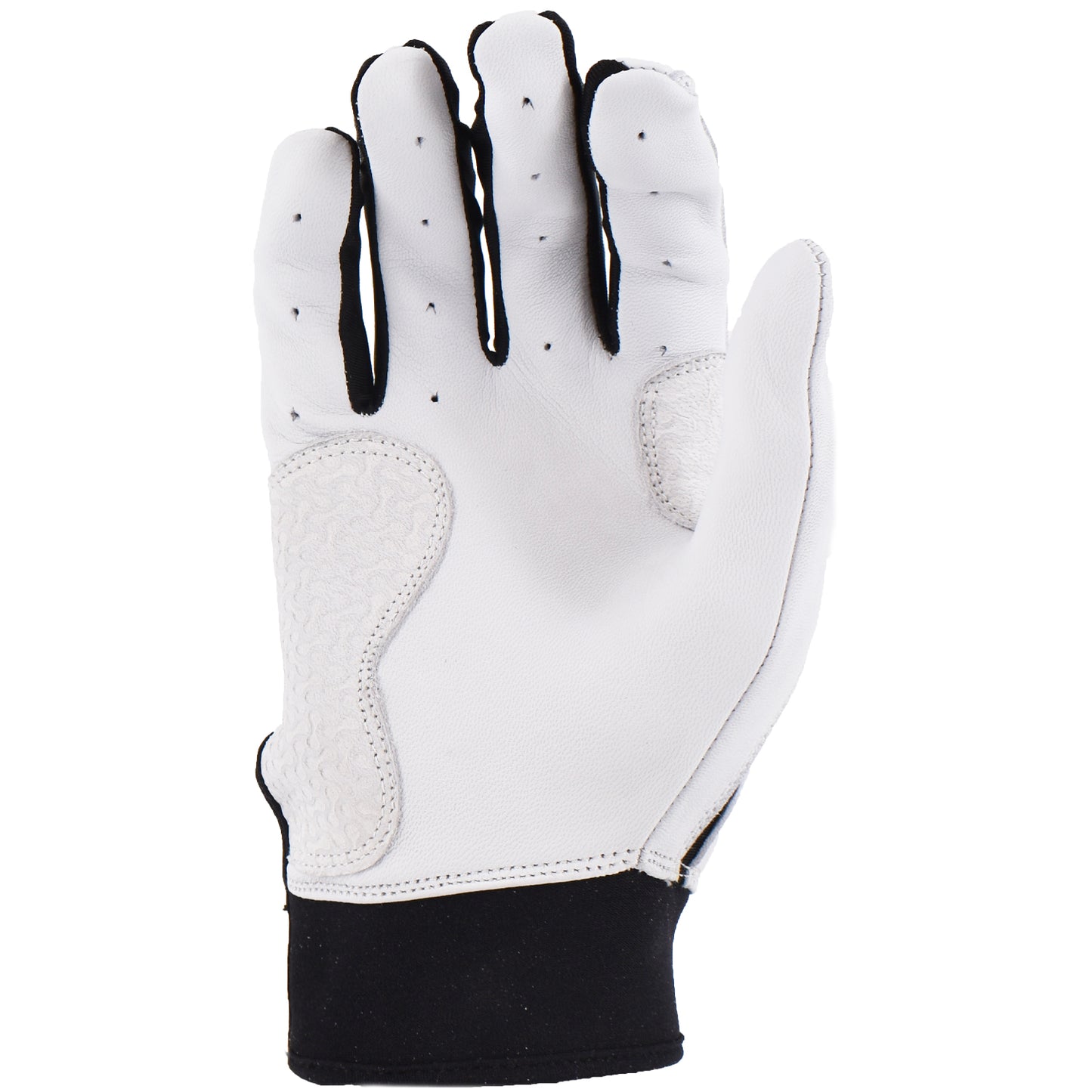 Viper Grindstone Short Cuff Batting Glove - White/Black