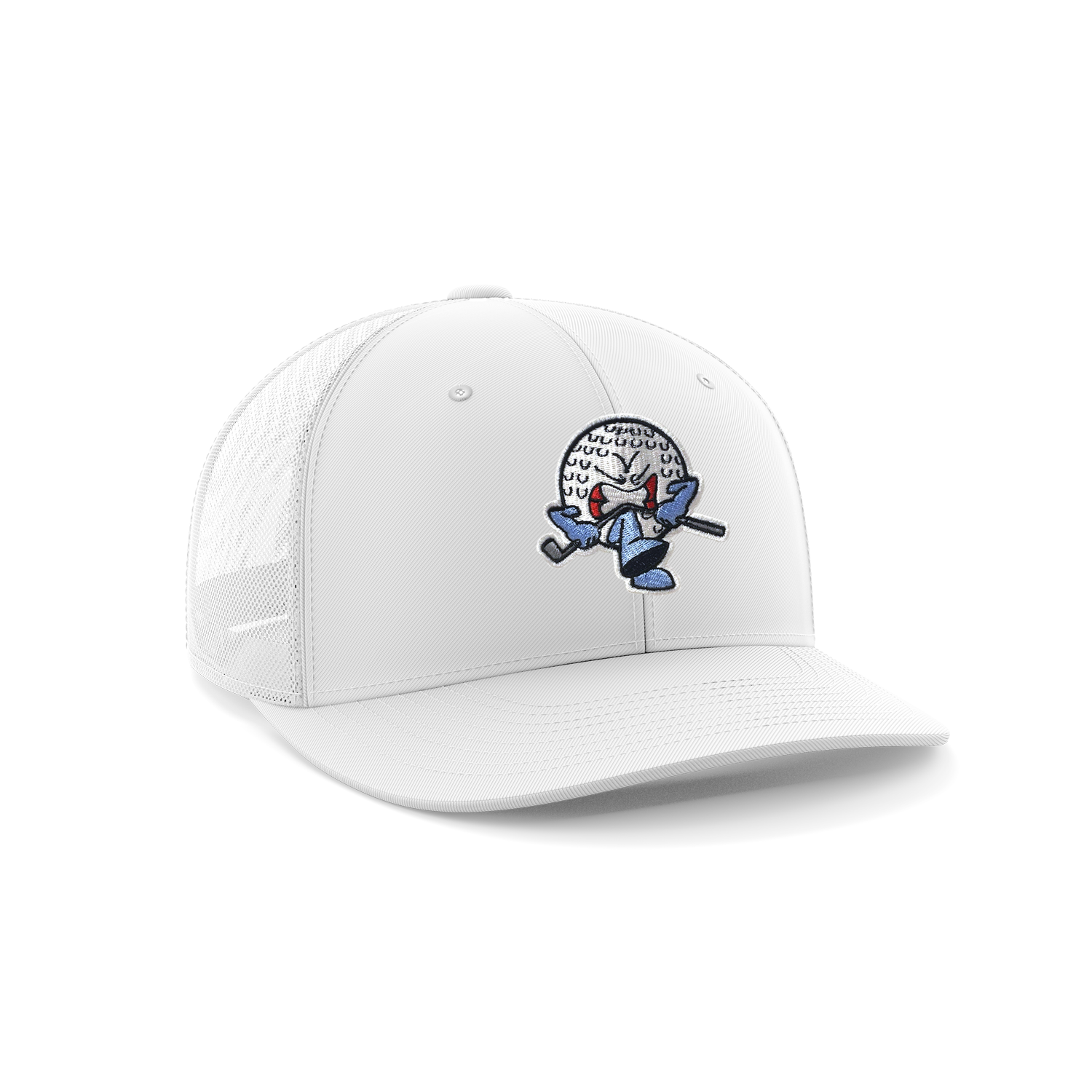BENT OUT-SHANKSTERS-WHITE- SNAP BACK- HAT