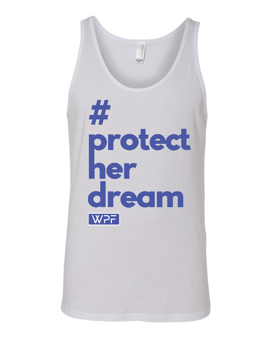 WPF Tank Top - White - Protect Her Dream