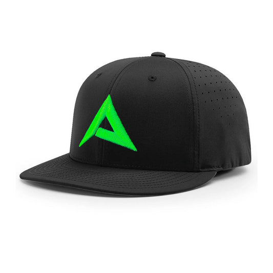 Anarchy PTS30 Performance Hat - New Logo - Black/Neon Green