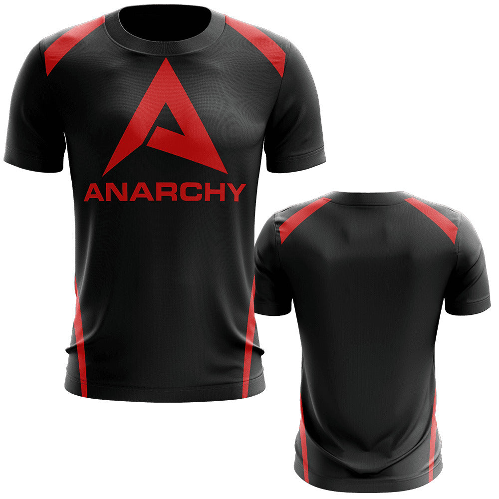Anarchy EVO-Tech™ Short Sleeve Shirt - Black/Red