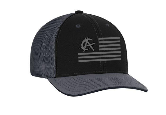 Anarchy Charcoal Flag Hat