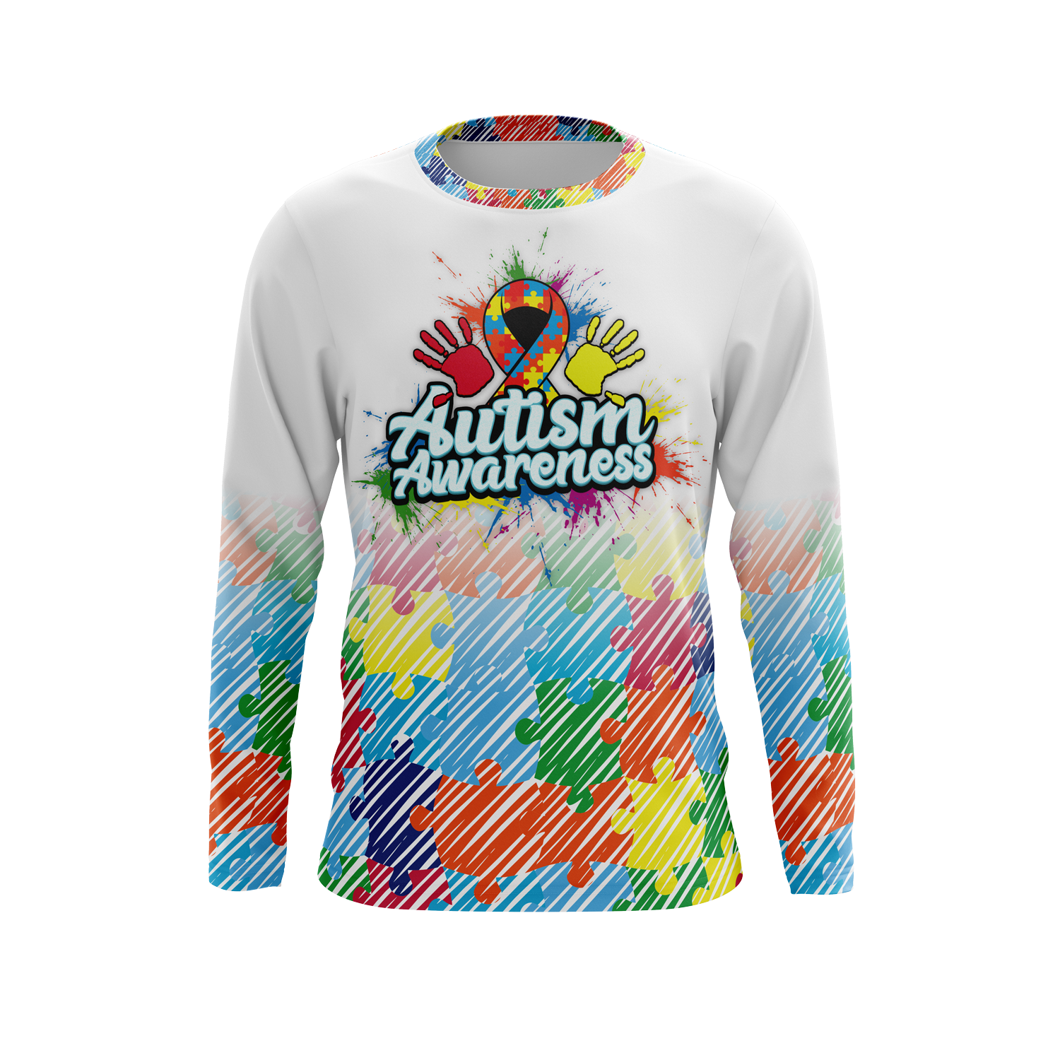2026 Autism Awareness Long Sleeve Jersey (Customized Buy-In)