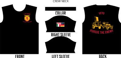 1-57- BLACK- CREW SHIRT