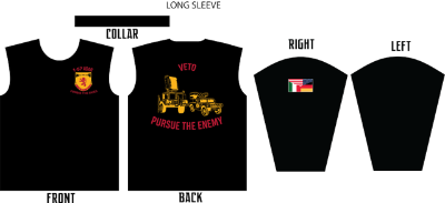 1-57- BLACK- CREW- LONG SLEEVE SHIRT