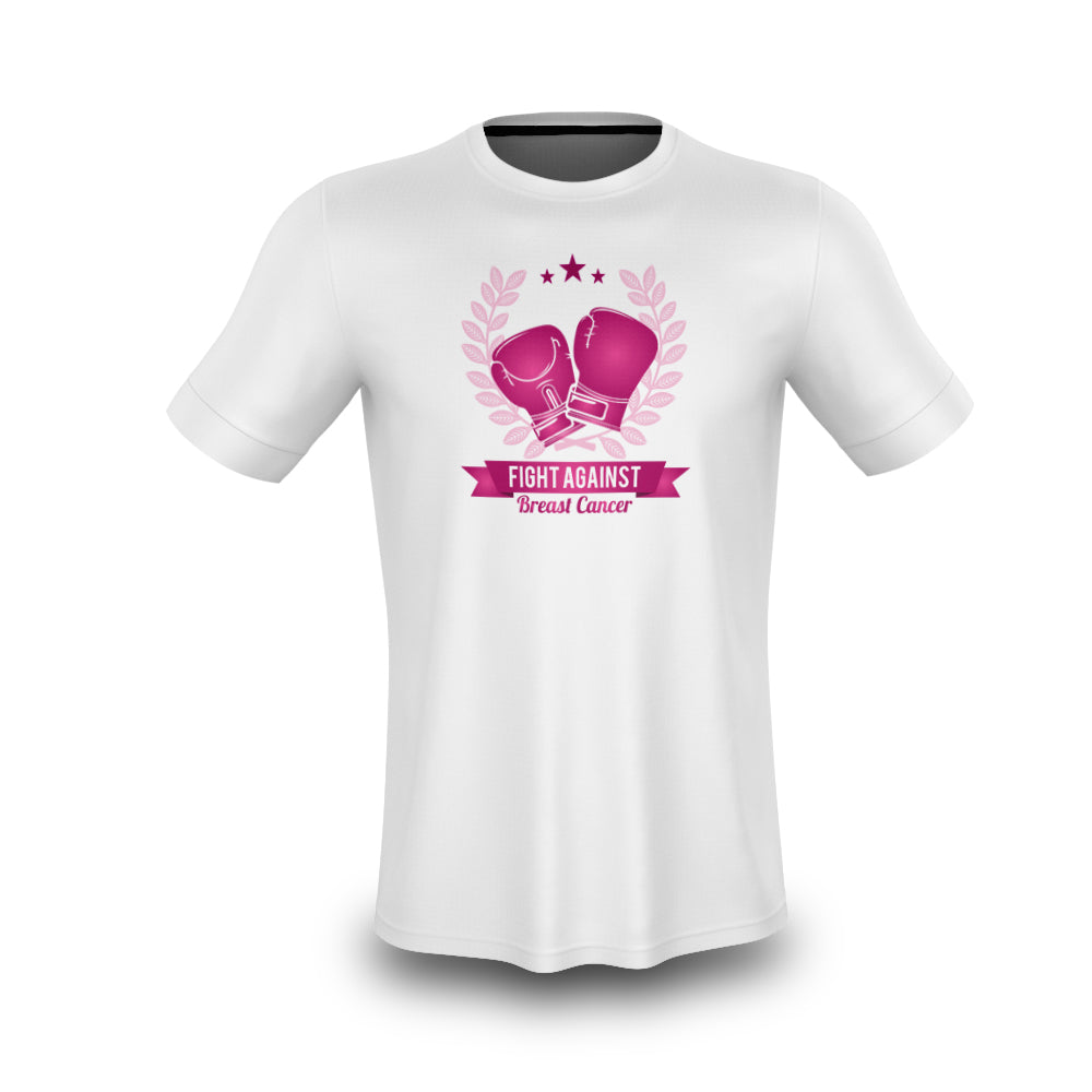 Boxing Gloves SubDye Breast Cancer Awareness Shirt