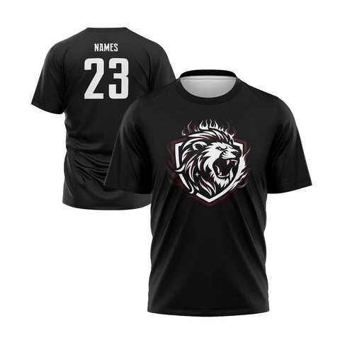 Crimson Pride Black Lion Logo Fan Shirt