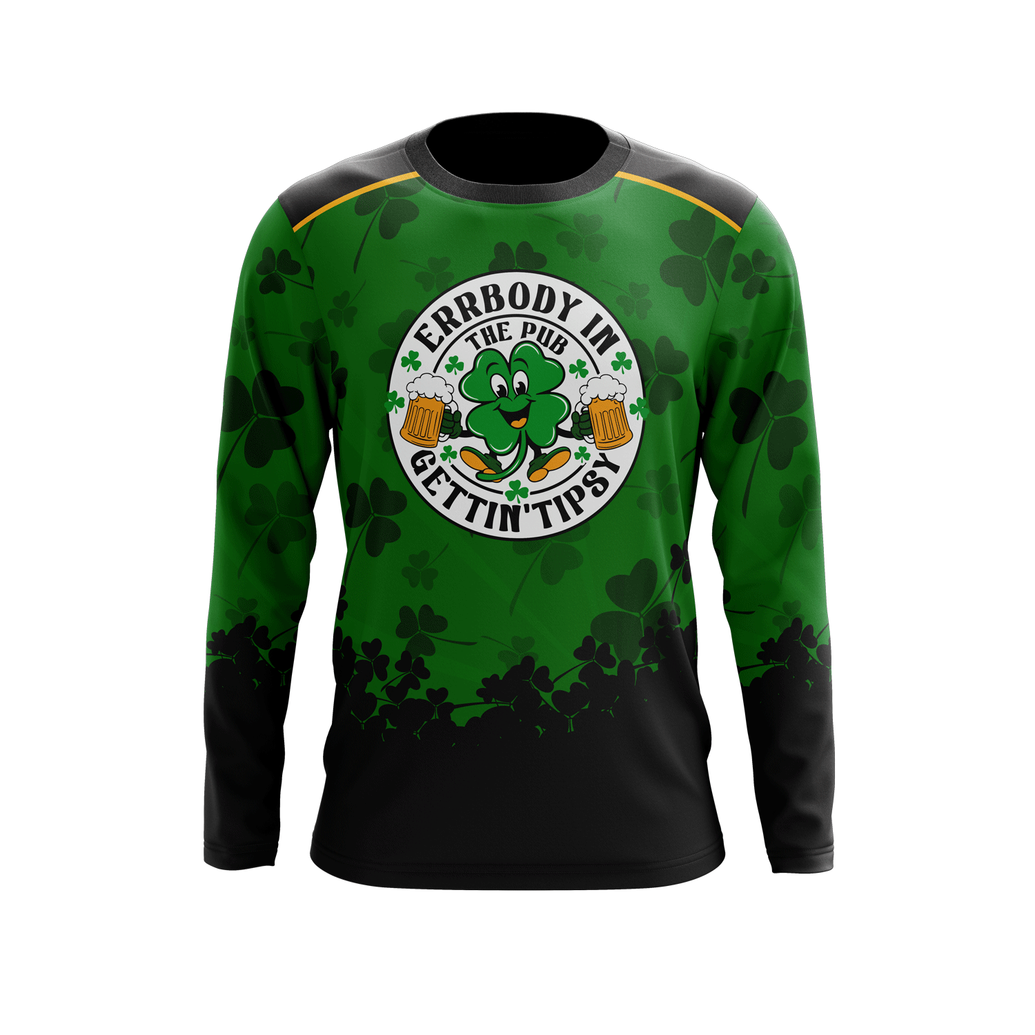 Getting Tipsy St. Patricks Day Long Sleeve Jersey (Customized Buy-In)