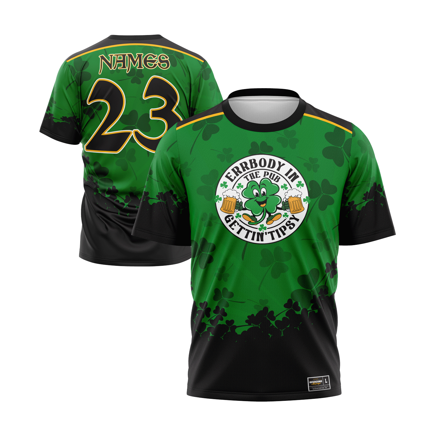 Getting Tipsy St. Patricks Day Short Sleeve Jersey (Customized Buy-In)