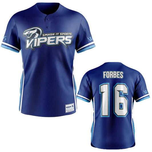 Smash It Sports Vipers - Authentic Replica Team Jersey - Purple - Forbes