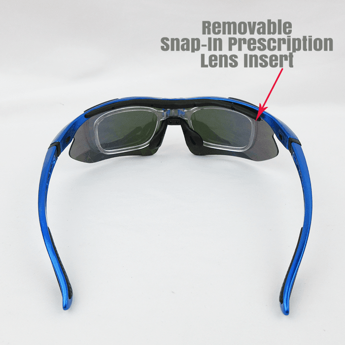 Gator Gear Multi-Lens Sunglasses Kit - Dark Blue (w/ Prescription Lens Insert) - Smash It Sports