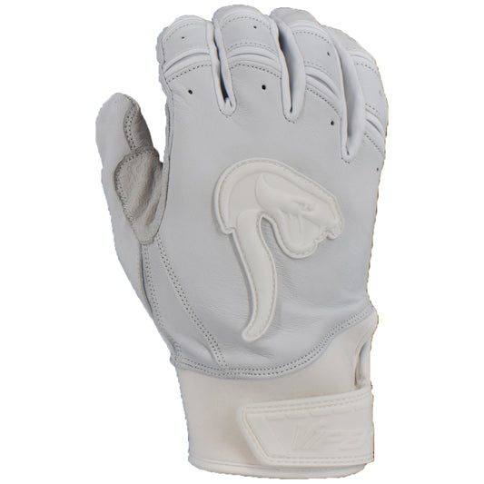 Viper Grindstone Short Cuff Batting Glove - White