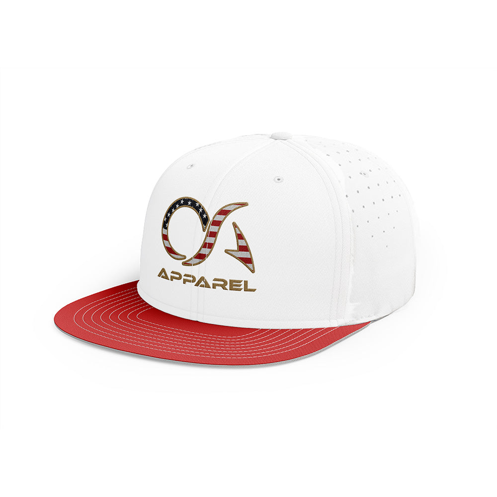 OA Flag Logo Hat PTS30 White/Red
