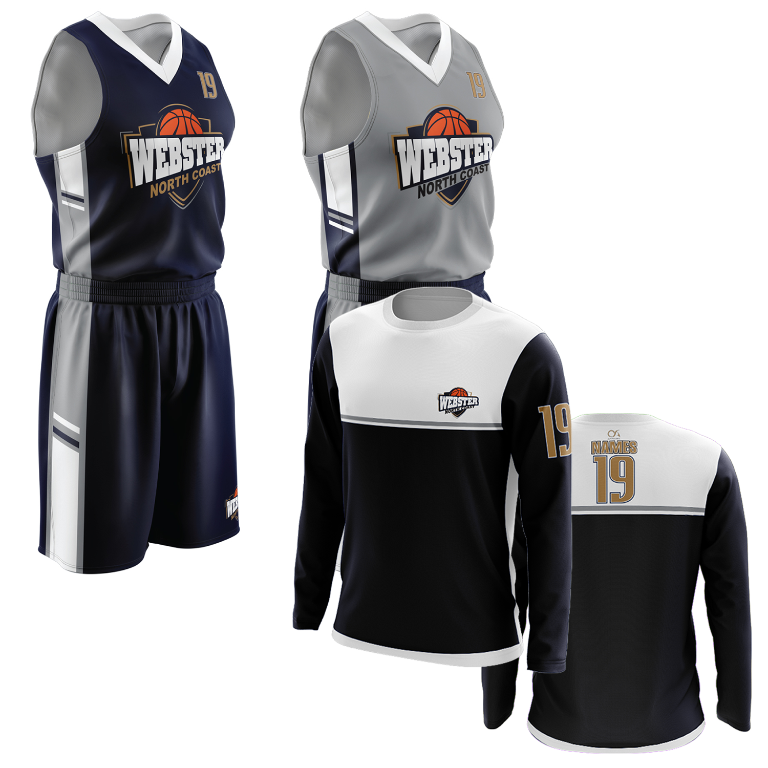 Webster North Coast Package 2 - Mens/Boys (Jersey/Short/Shooter Shirt)