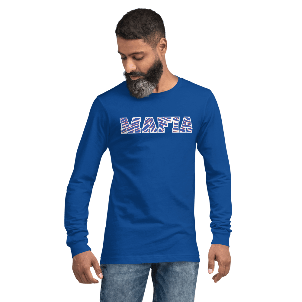 Performance Crew Neck Long Sleeve Shirt - Mafia - Royal - Smash It Sports