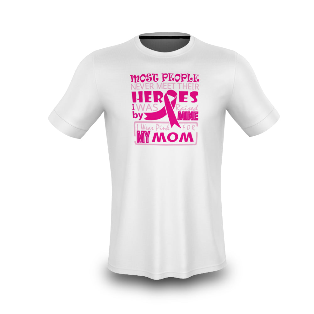 Pink for Mom SubDye Breast Cancer Awareness Shirt