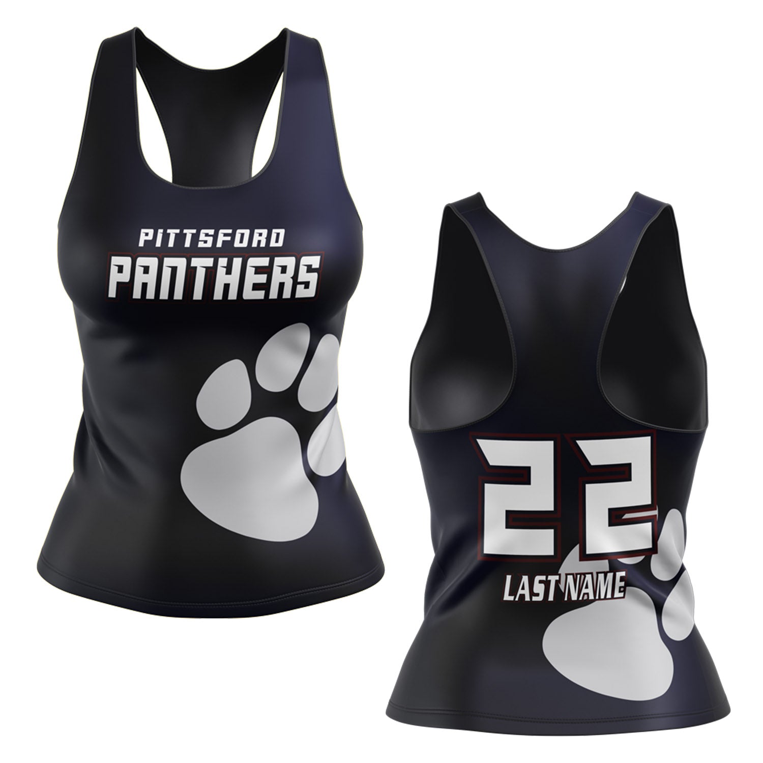 Pittsford Panthers Racerback - NAVY