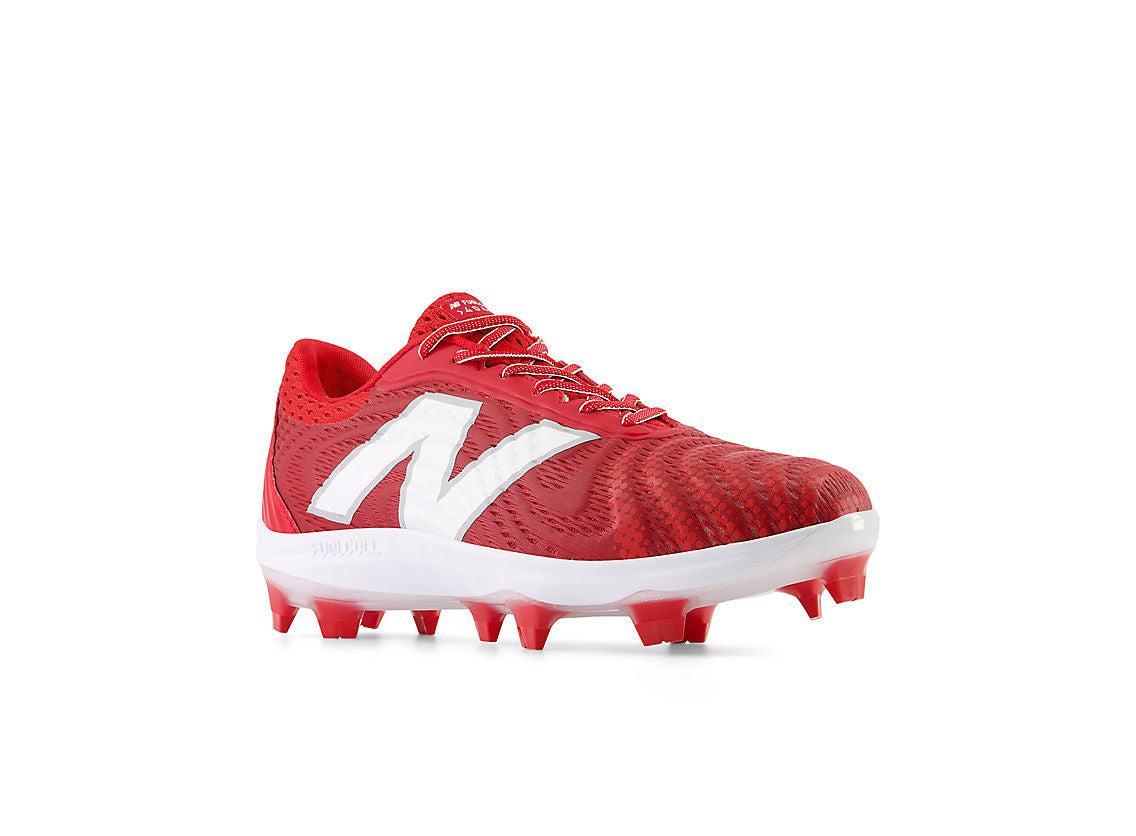 New Balance Men's FuelCell 4040 V7 Molded Baseball Cleats - Team Red / White - PL4040R7