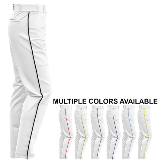 SIS Pro-Line Softball/Baseball Game Pants (White with Colored Piping)