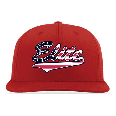 ELITE- SOFTBALL-RED- HAT