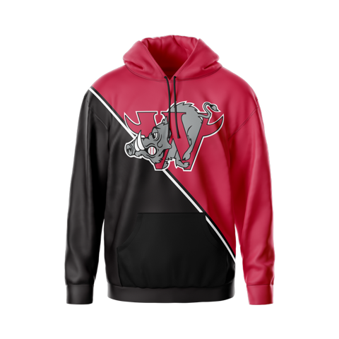 Webster Warthogs Hoodie - Black/Red