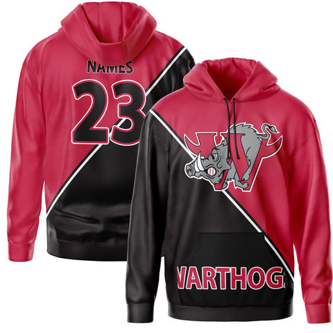 Webster Warthogs Hoodie - Black/Red