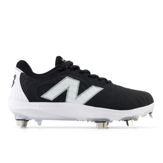 New Balance Women's FuelCell FUSE v4 Metal Fastpitch Softball Cleats - Black / Optic White - SMFUSEK4