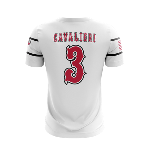 Webster Warthogs V Neck- PLAYER JERSEY - white