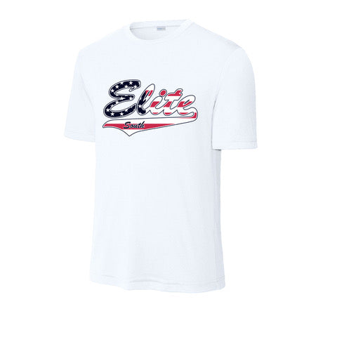 ELITE SOFTBALL- WHITE-SS-SHIRT