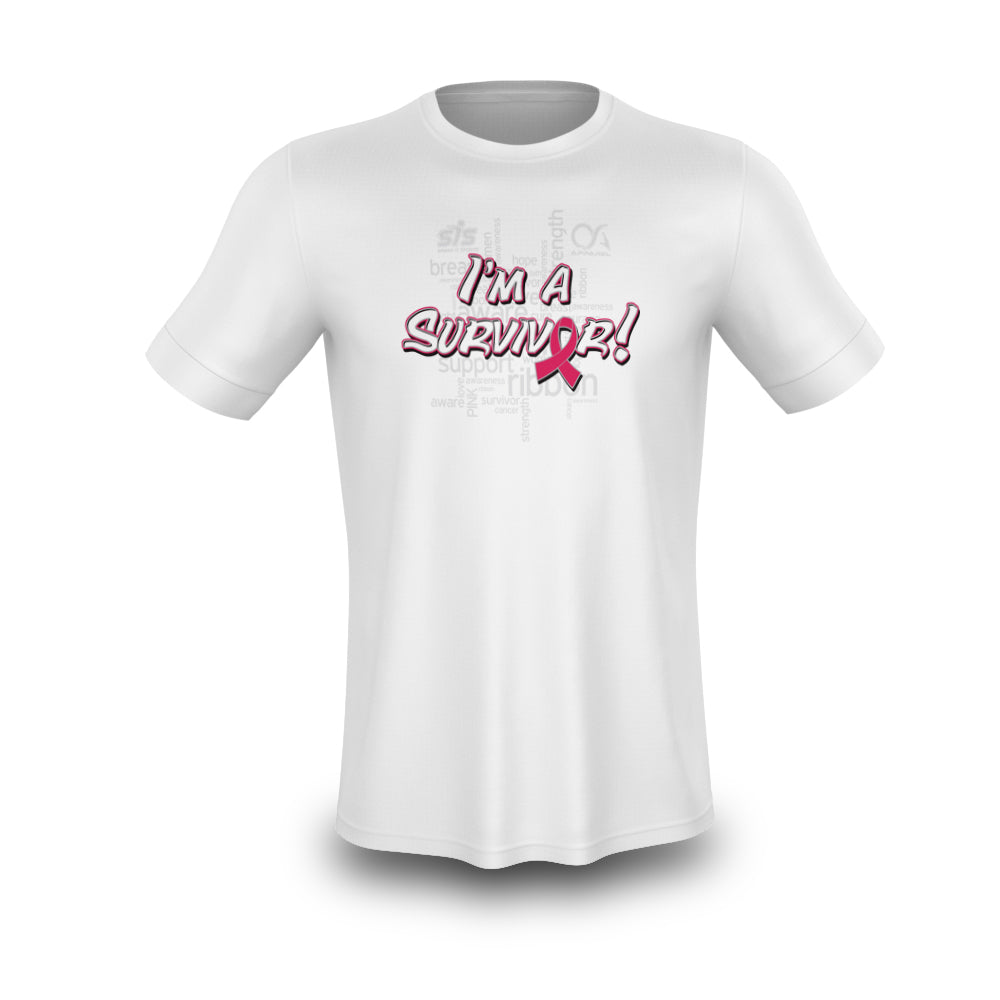 Survivor SubDye Breast Cancer Awareness Shirt