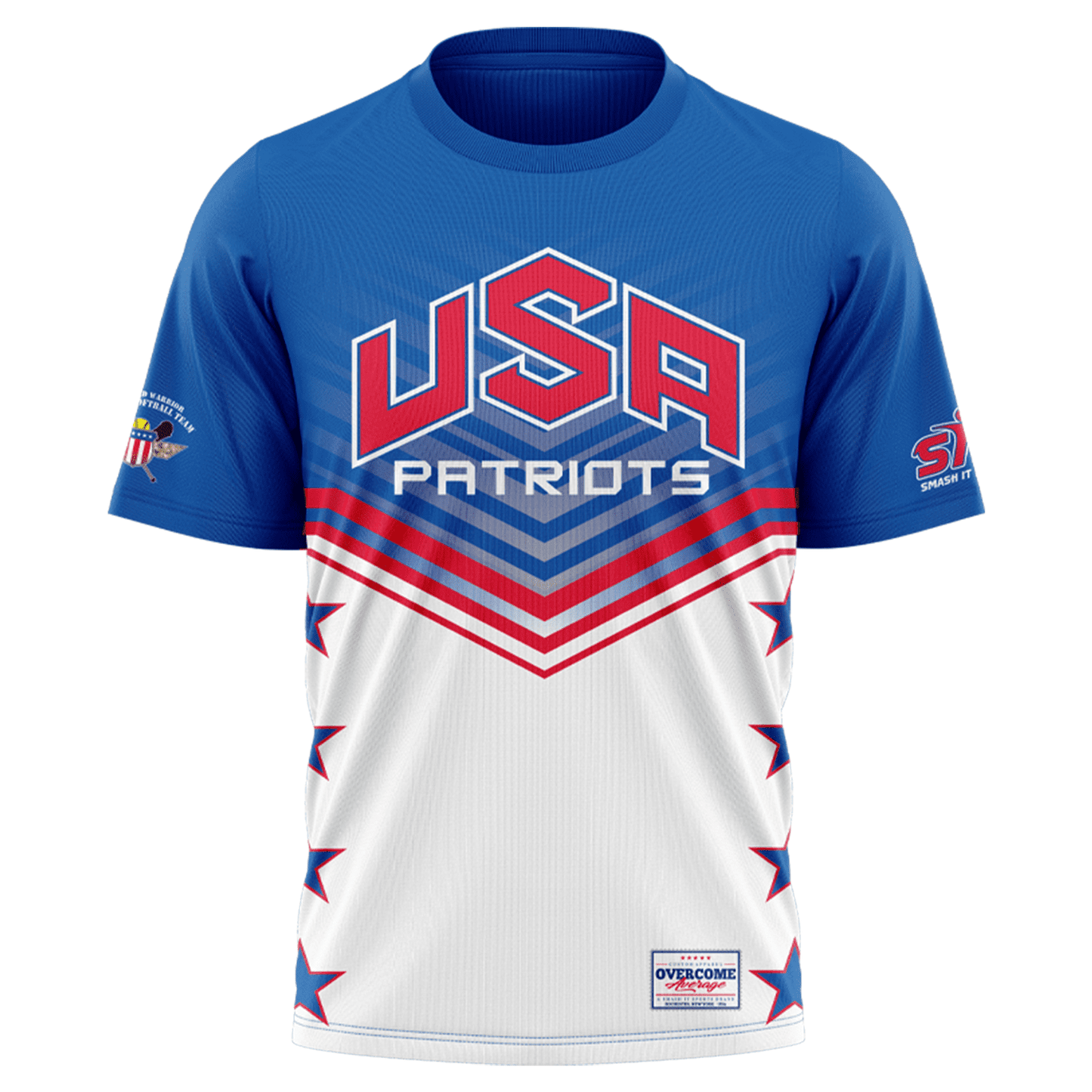 USA Patriot - Replica Jersey Short Sleeve Shirt - Red/White/Blue
