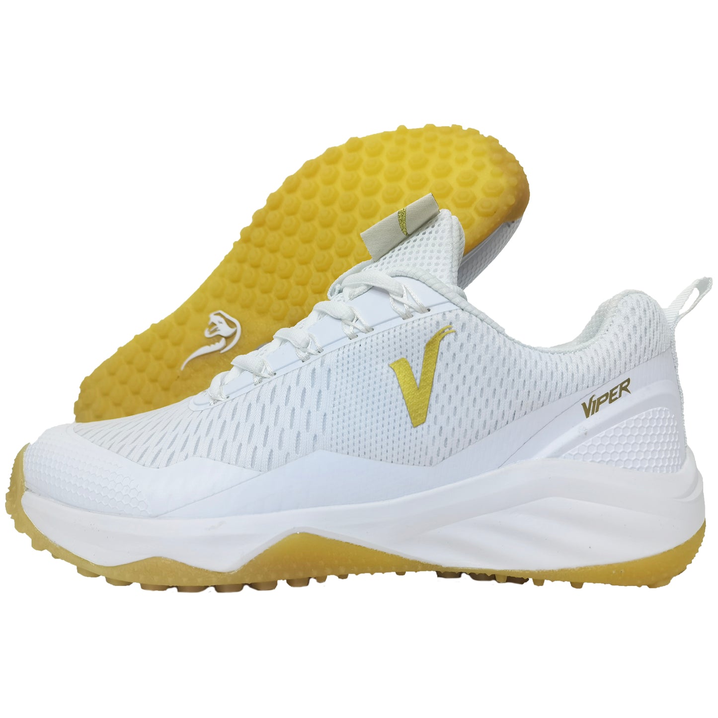 Viper Ultralight Turf Shoe (White/Gold)