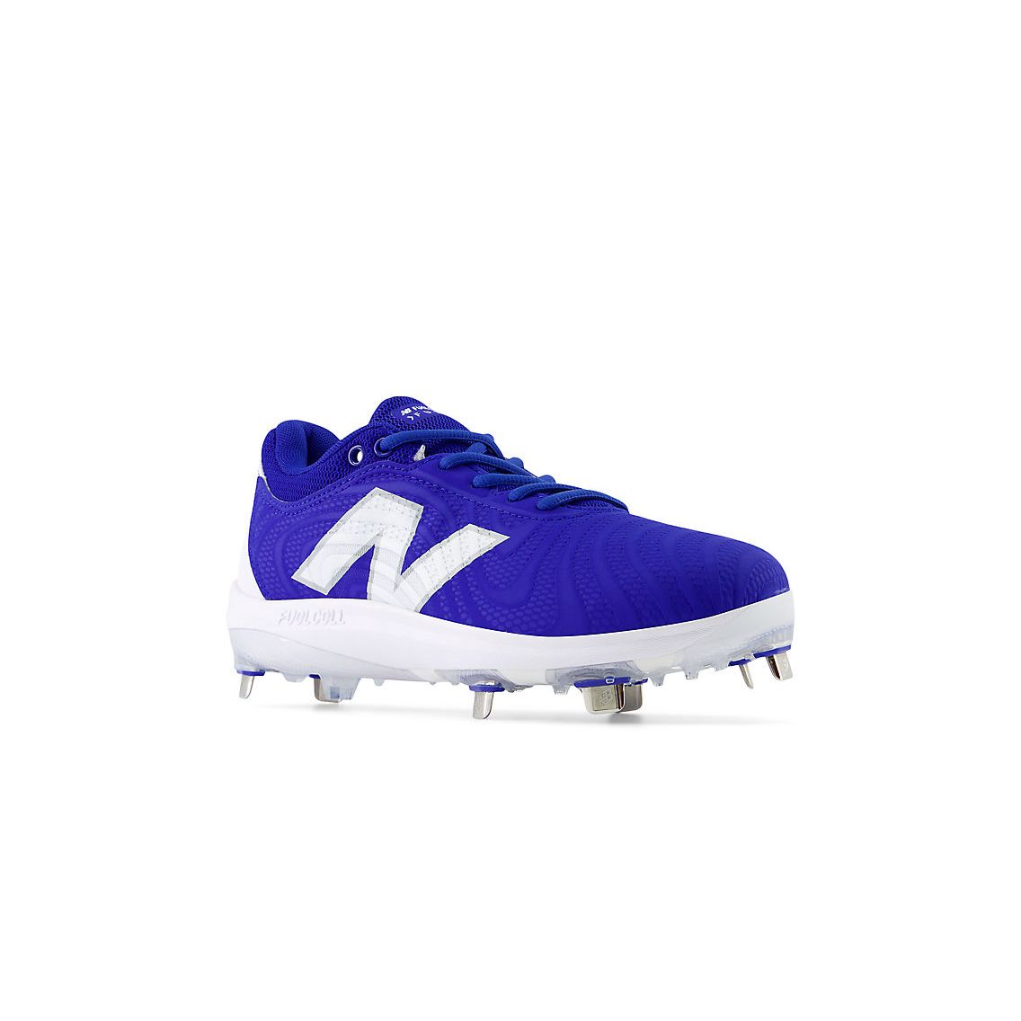 New Balance Women's FuelCell FUSE v4 Metal Fastpitch Softball Cleats - Team Royal / Optic White - SMFUSEB4