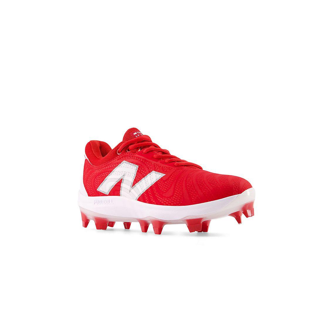 New Balance Women's FuelCell FUSE v4 Molded Fastpitch Softball Cleats - Team Red/Optic White - SPFUSER4