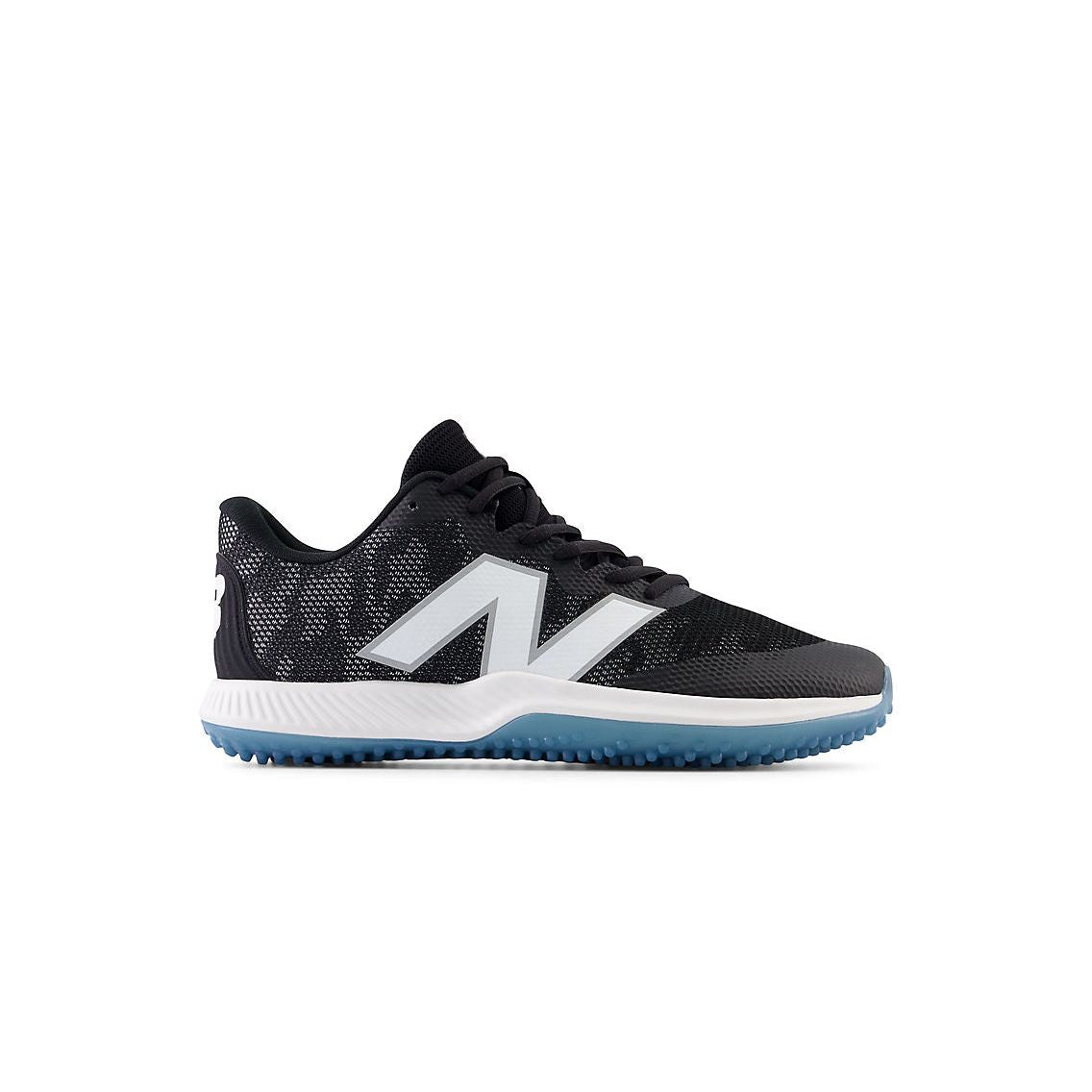 New Balance Men's FuelCell 4040 V7 Turf Baseball Shoes - Black / Optic White / Ice Blue - T4040BK7